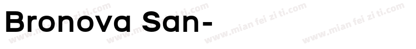Bronova San字体转换